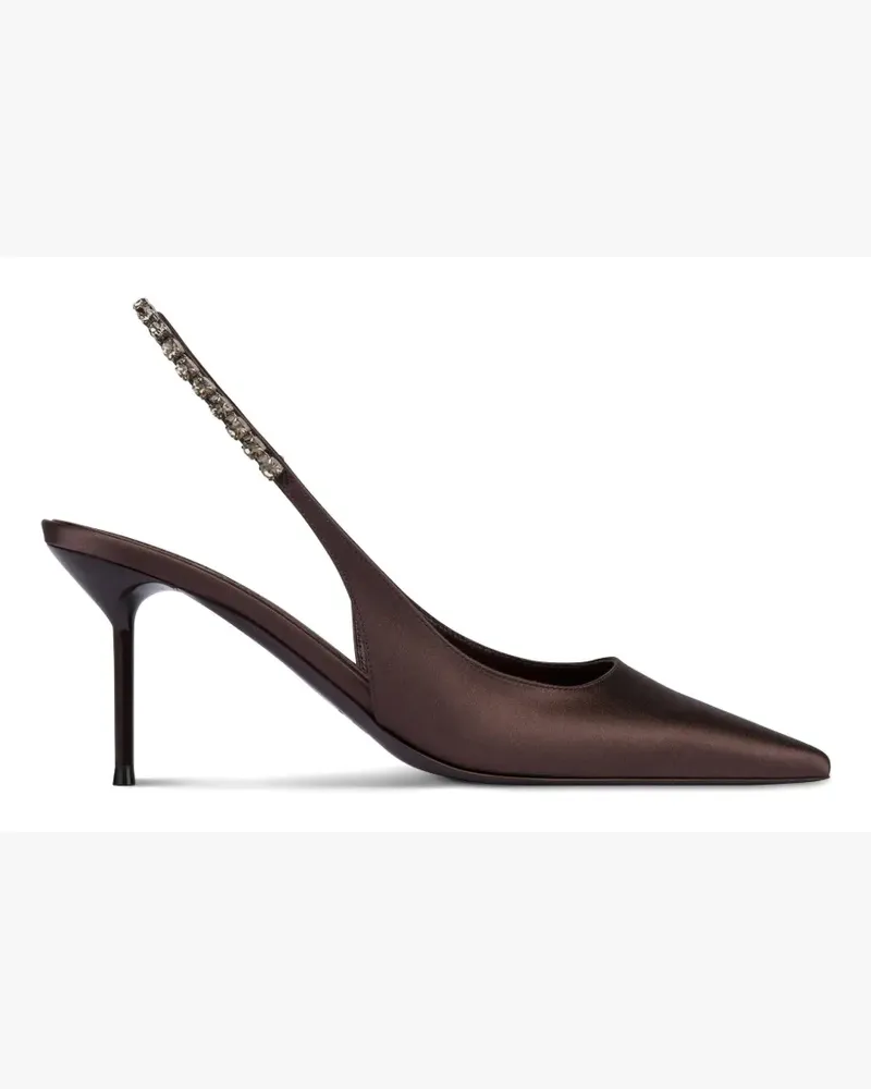 Paris Texas Lidia crystal-embellished slingback pumps - Braun Braun