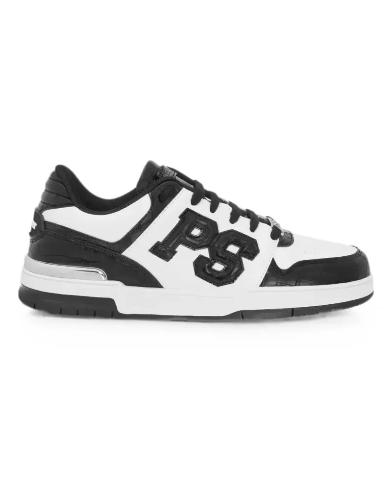 Philipp Plein perforated-toe croc-effect sneakers - Weiß Weiß