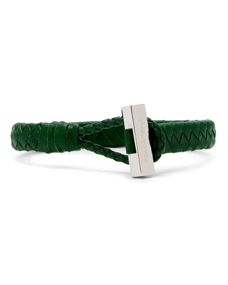 Ferragamo Armband aus Leder - Silber Silber