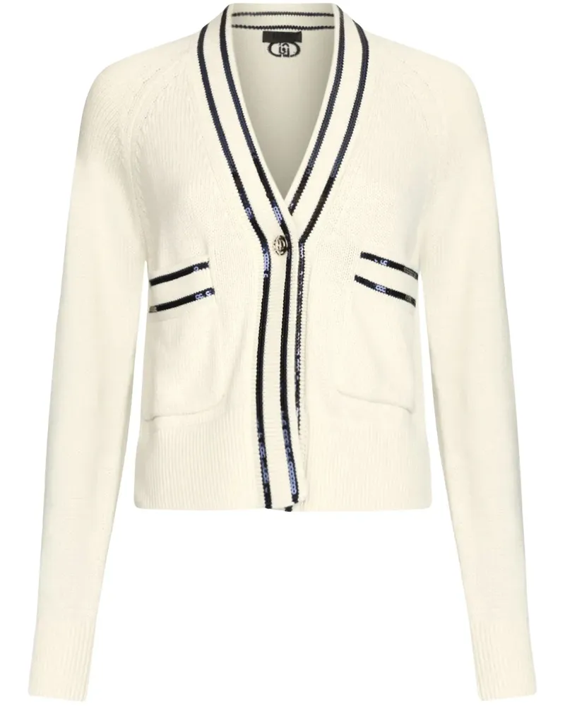 Liu Jo Cardigan mit Pailletten - Weiß Weiß