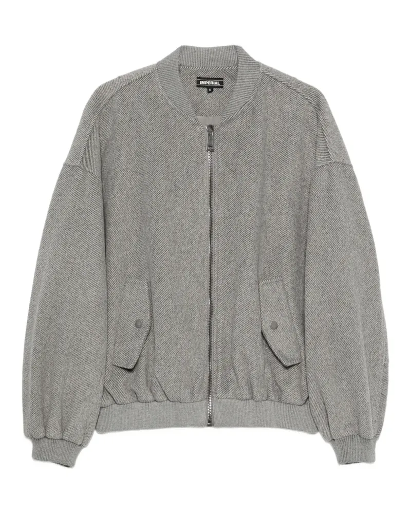 IMPERIAL diagonal-weave bomber jacket - Grau Grau