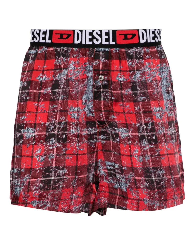 Diesel Boxershorts mit Logo-Print - Rot Rot