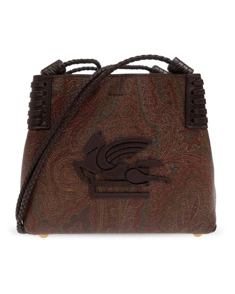 Etro Kleine Paisley Libra Tote Bag - Braun Braun