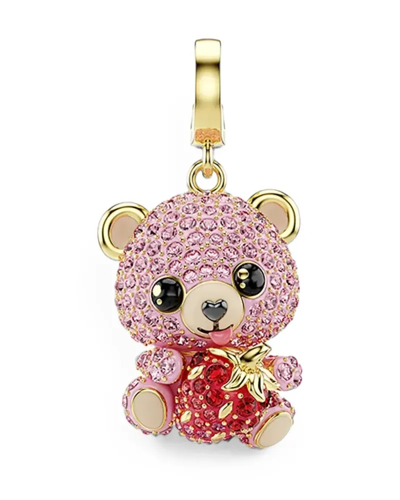 Swarovski Idyllia bear-motif pendant - Gold Gold