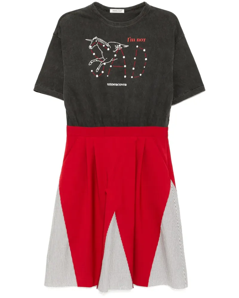 Undercover Kleid mit kurzen Ärmeln - Grau Grau