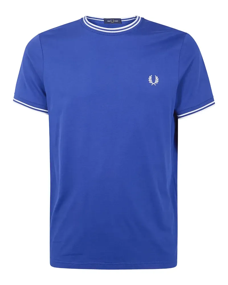 Fred Perry logo-embroidered T-shirt - Blau Blau
