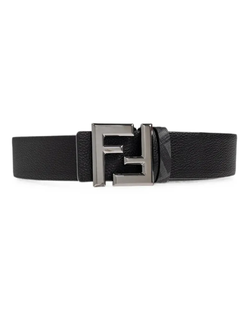 Fendi Squared FF logo reversible belt - Schwarz Schwarz