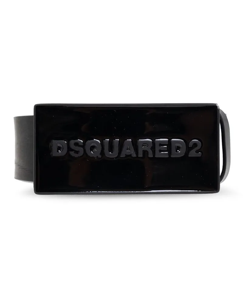 Dsquared2 Gürtel mit Logo-Prägung - Schwarz Schwarz