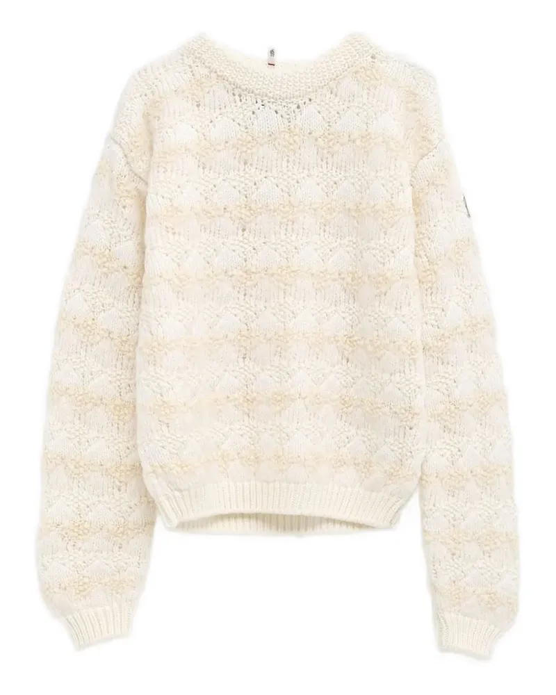 Moncler Gestreifter Pullover - Nude Nude