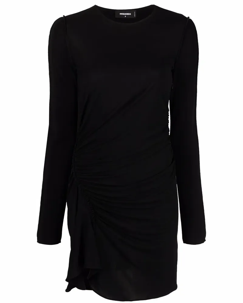 Dsquared2 Minikleid mit Raffung - Schwarz Schwarz