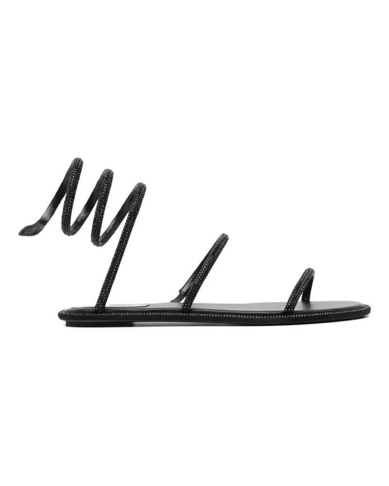 René Caovilla Cleo Sandalen - Schwarz Schwarz