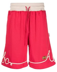 Abc. Joggingshorts mit Logo-Applikation Rot