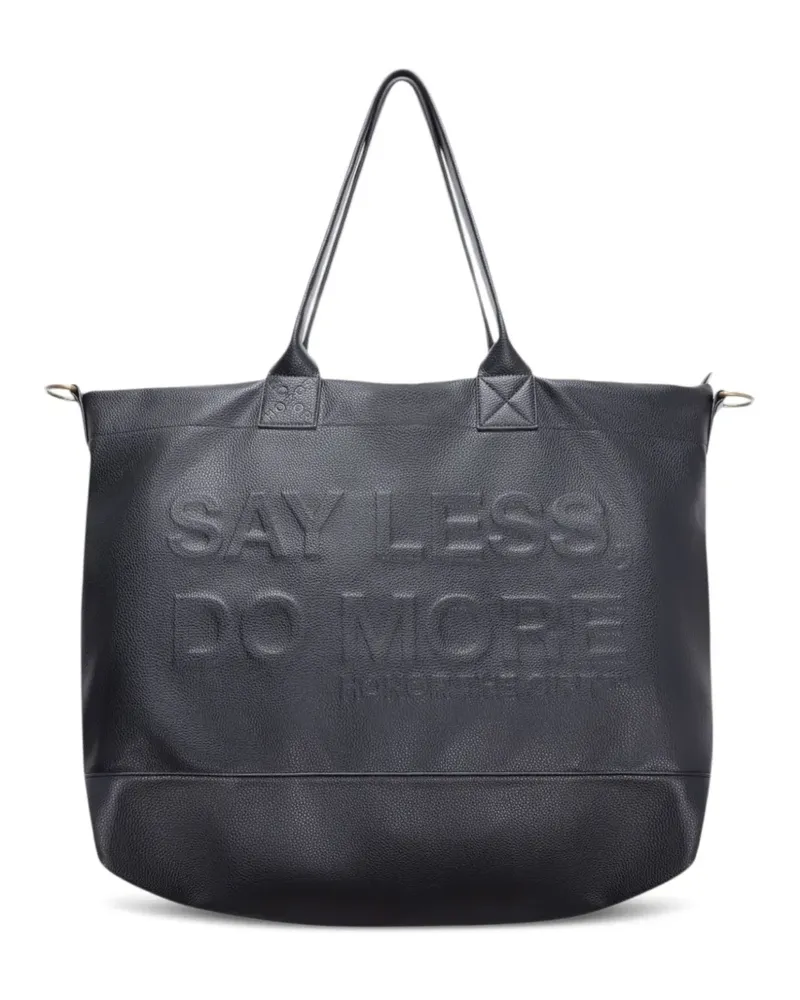 Honor The Gift Shopper mit Logo-Prägung - Schwarz Schwarz
