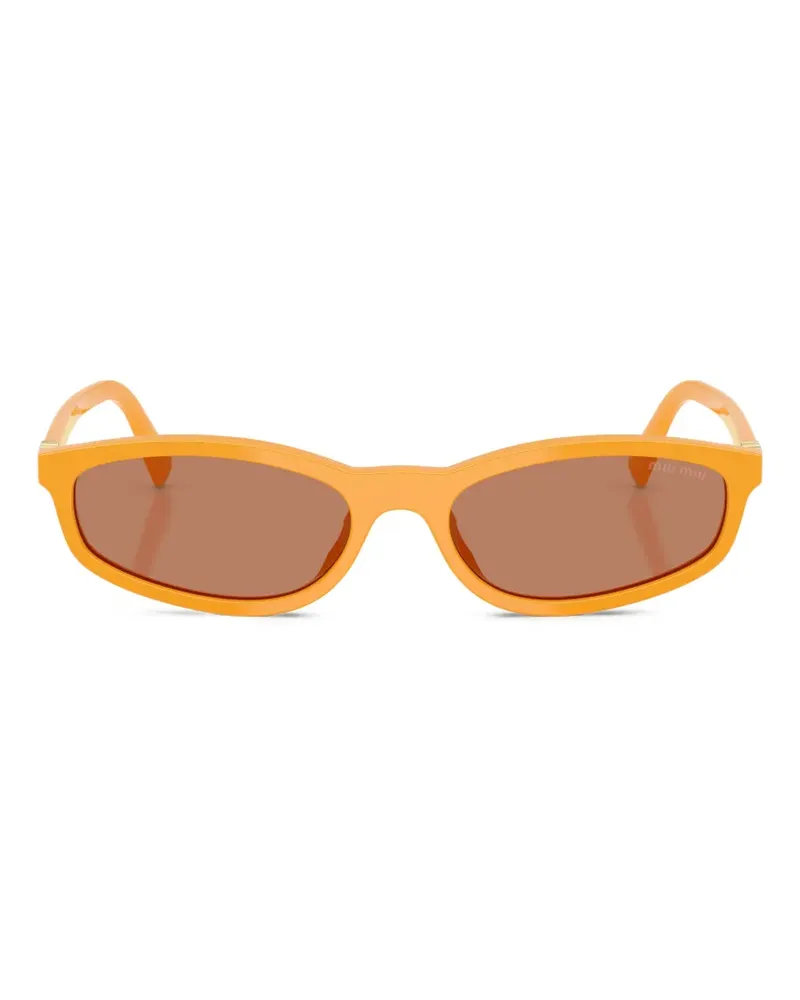 Miu Miu oval-frame sunglasses - Orange Orange