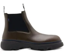 Stiefel mit Einsätzen - Braun
