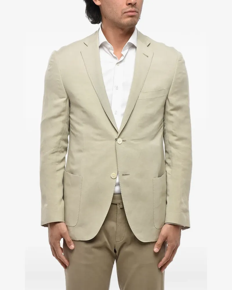 Corneliani patch-pocket blazer - Nude Nude