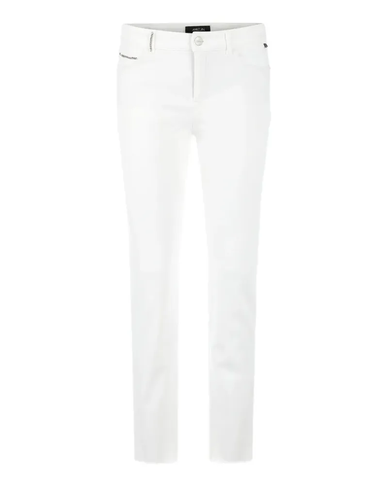 Marc Cain Faro Jeans mit ausgefranstem Saum - Weiß Weiß