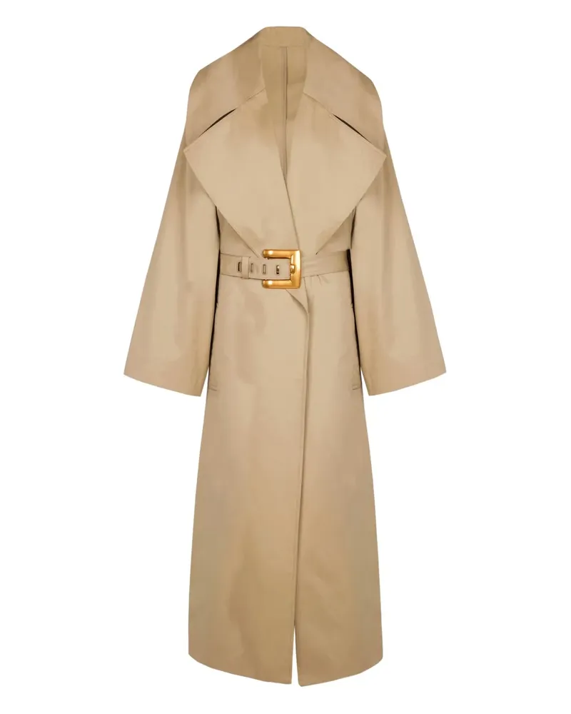 Balmain Trenchcoat mit Gürtel - Nude Nude