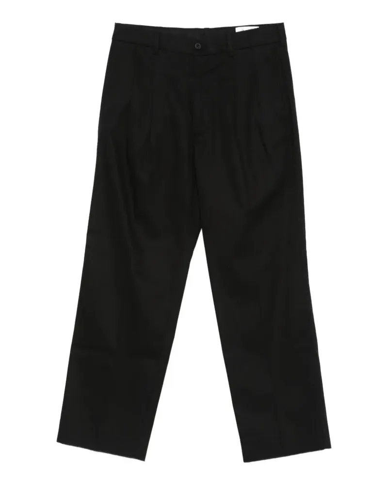 PENCE Santos pleated pocket trousers - Schwarz Schwarz