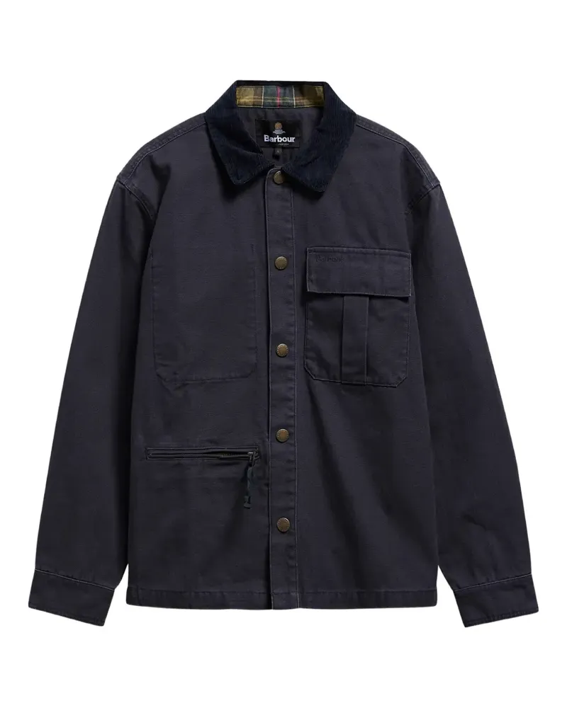 Barbour Ursula corduroy-collar multi-pocket shirt jacket - Blau Blau