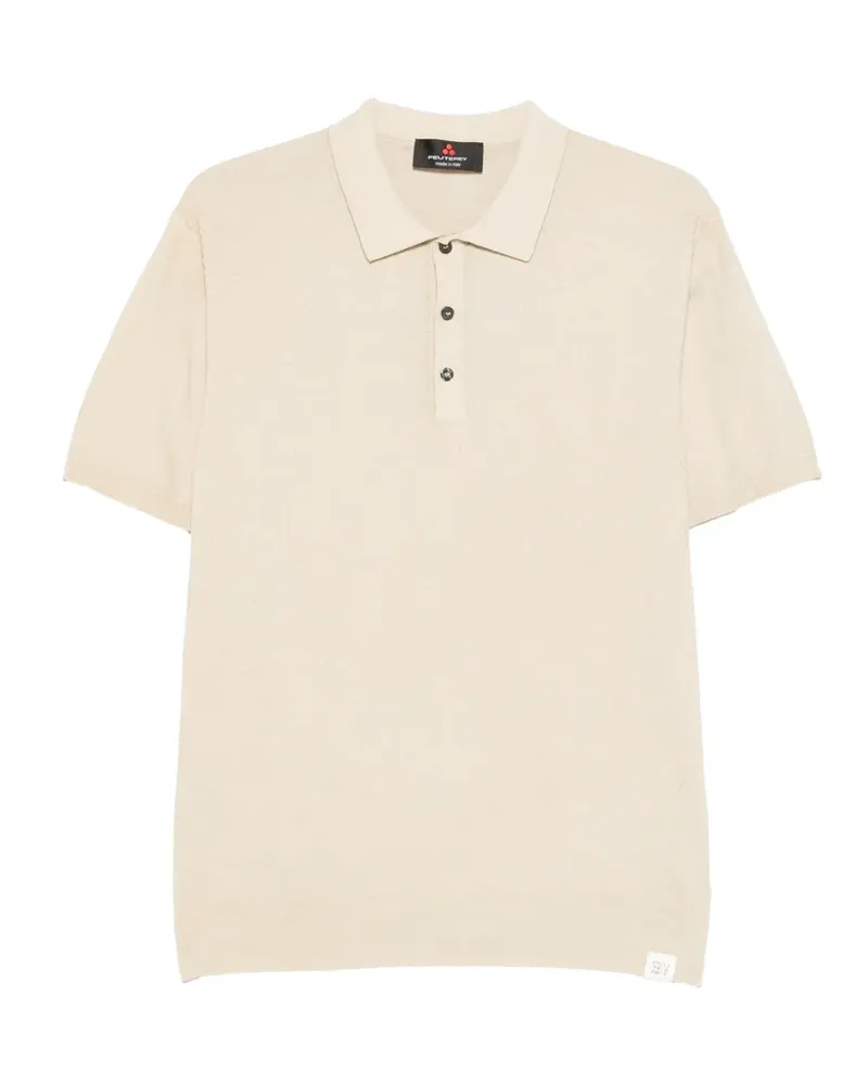Peuterey Correboi textured polo shirt - Nude Nude
