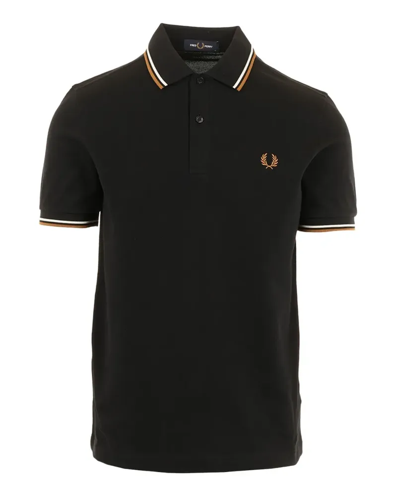 Fred Perry trim-striped polo - Schwarz Schwarz