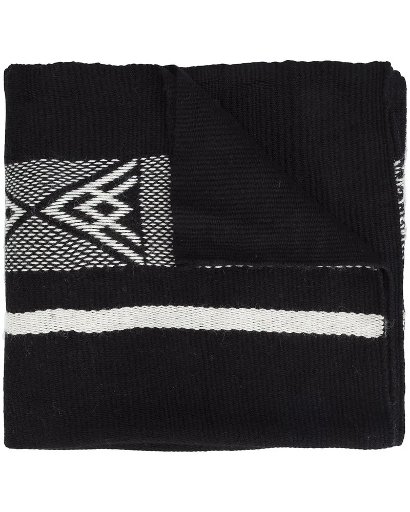 VOZ Diagonal' Schal - Schwarz Schwarz