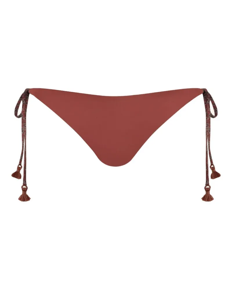 Johanna Ortiz Sagrado Bikinihöschen mit Paisley-Print - Braun Braun