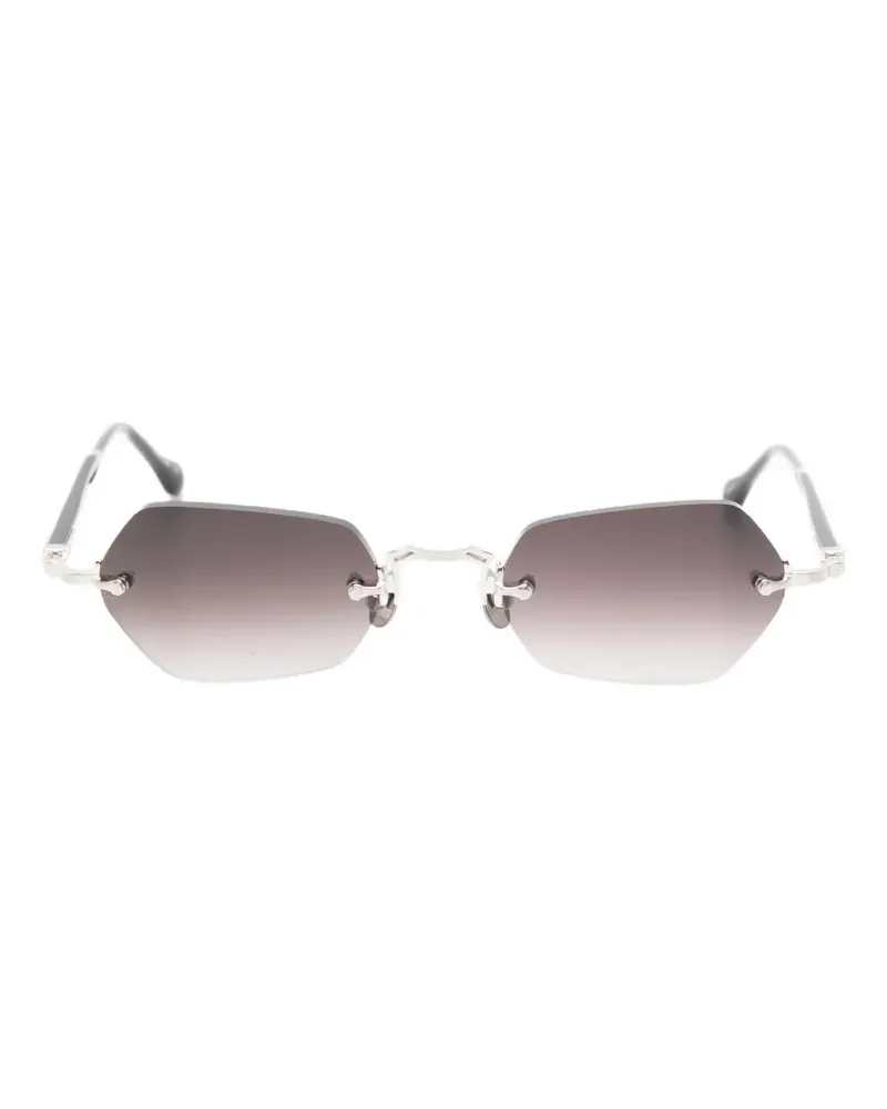 MATSUDA geometric rimless sunglasses - Schwarz Schwarz