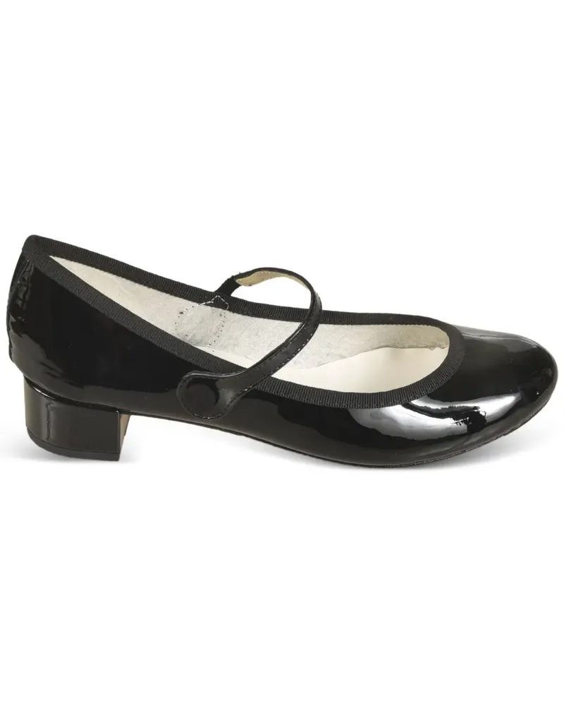 Repetto Rose Pumps aus Lackleder 30mm - Schwarz Schwarz