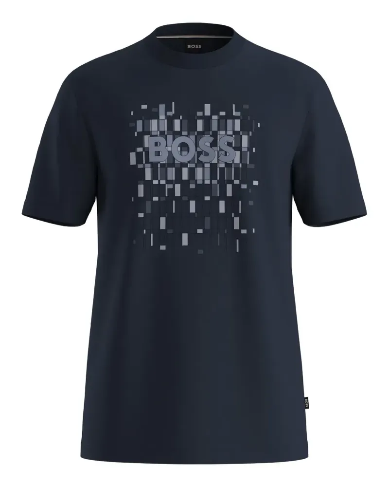 HUGO BOSS T-Shirt mit Logo-Print - Blau Blau