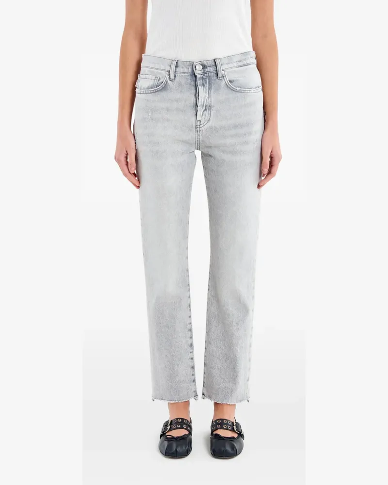 VICOLO faded frayed-hem jeans - Blau Blau