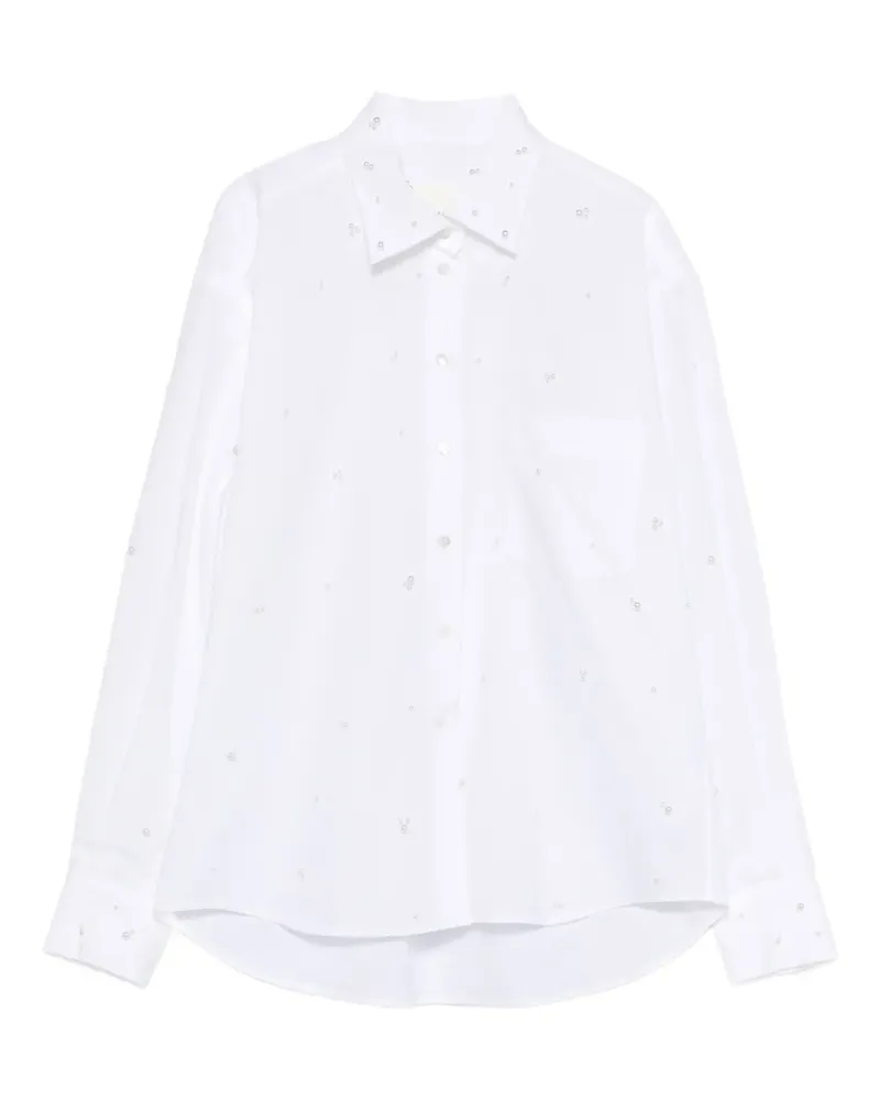 XACUS Hemd mit Perlen - Weiß Weiß