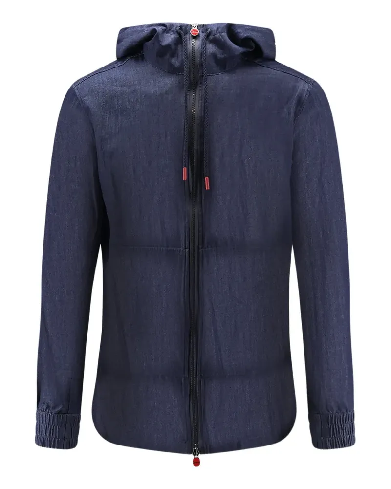 Kiton zip-up drawstring lightweight jacket - Blau Blau