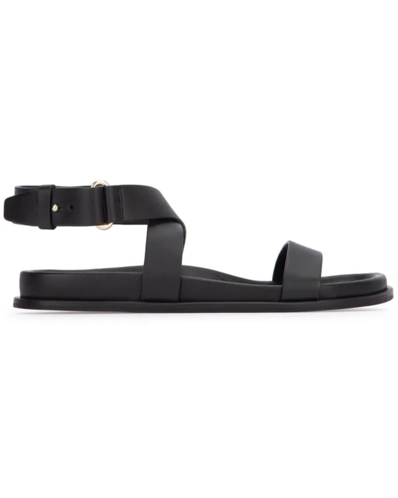 Totême Sandalen mit überkreuzten Riemen - Schwarz Schwarz