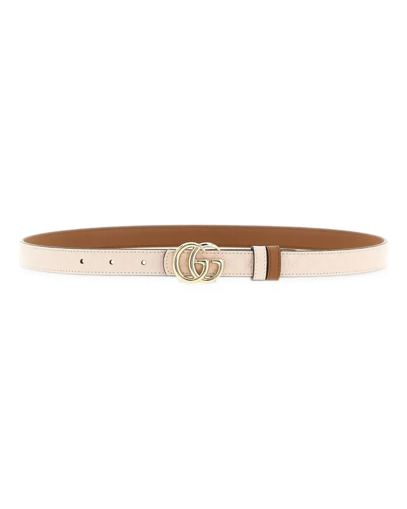 Gucci Marmont reversible leather belt - Nude Nude