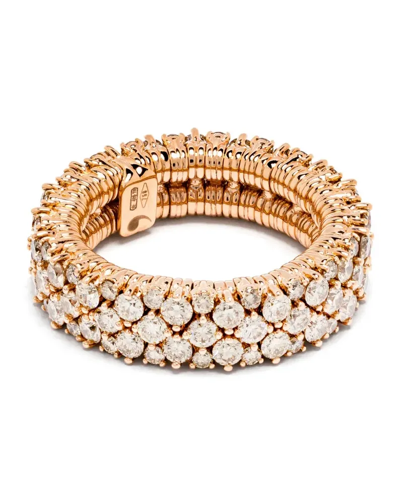 Roberto Demeglio 18kt Rotgoldring mit Diamant - Rosa Rosa
