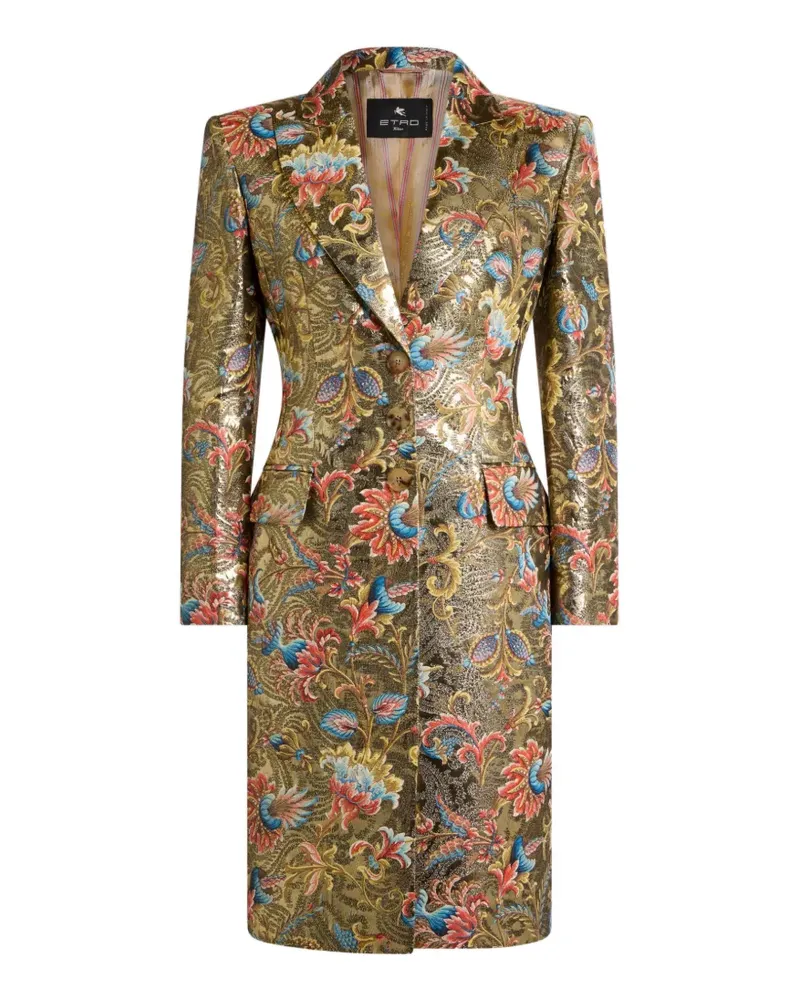 Etro Mantel aus Paisley-Jacquard - Gold Gold