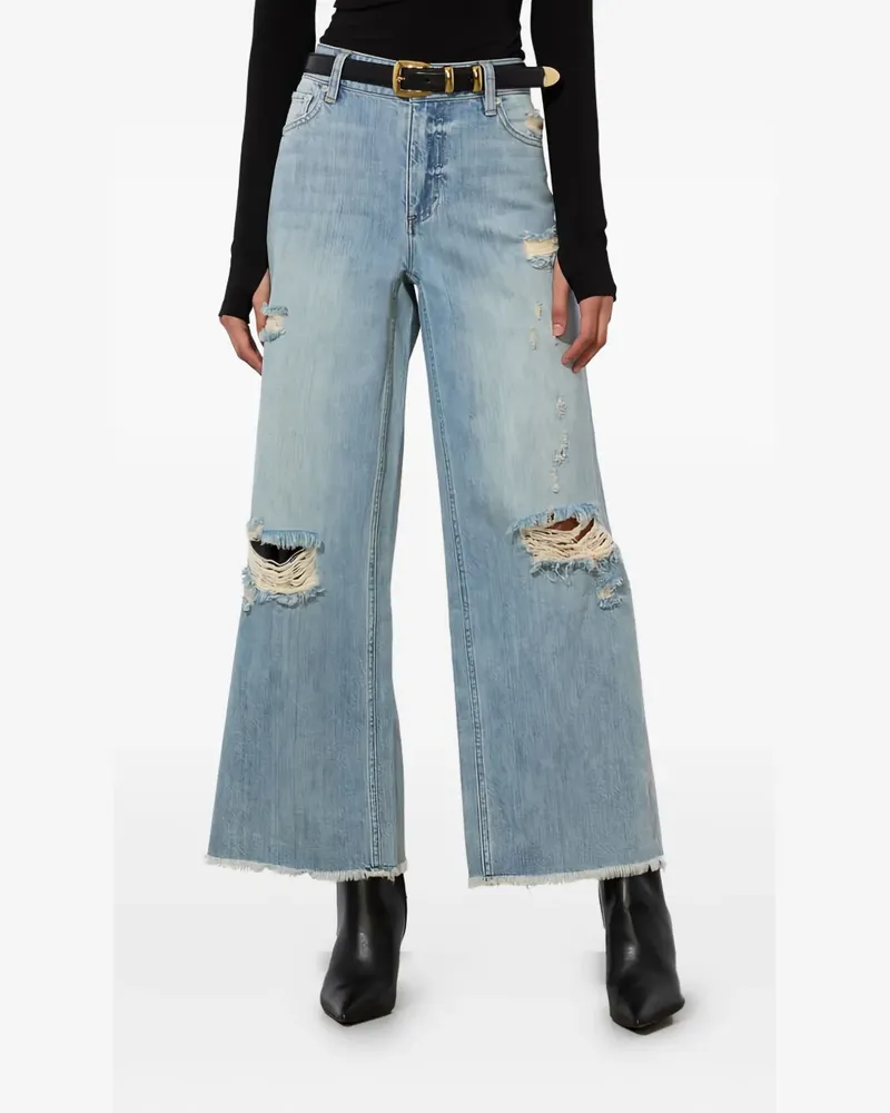 Alice + Olivia Devoe Jeans im Distressed-Look - Blau Blau
