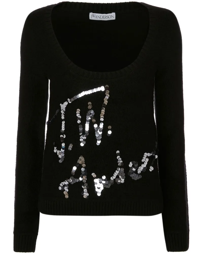 J.W.Anderson Pullover mit Pailletten - Schwarz Schwarz