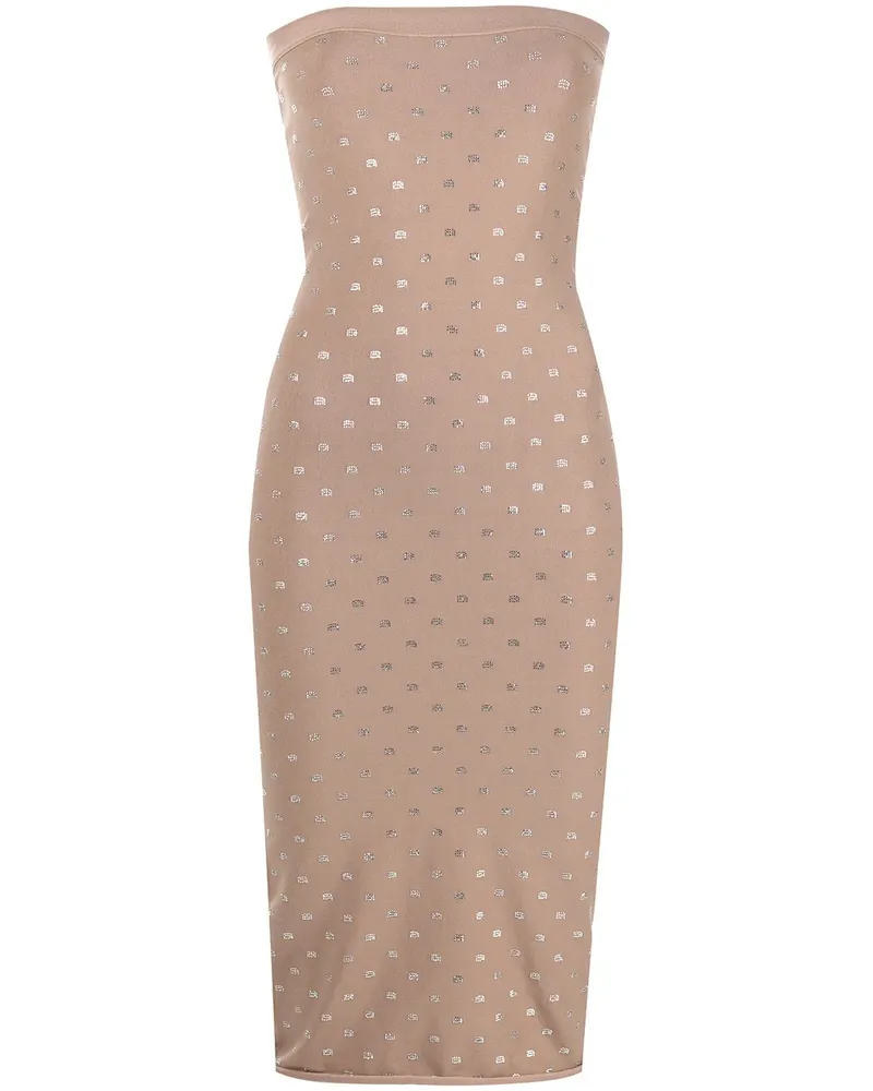 Alexander Wang Kleid mit Logo-Print - Braun Braun