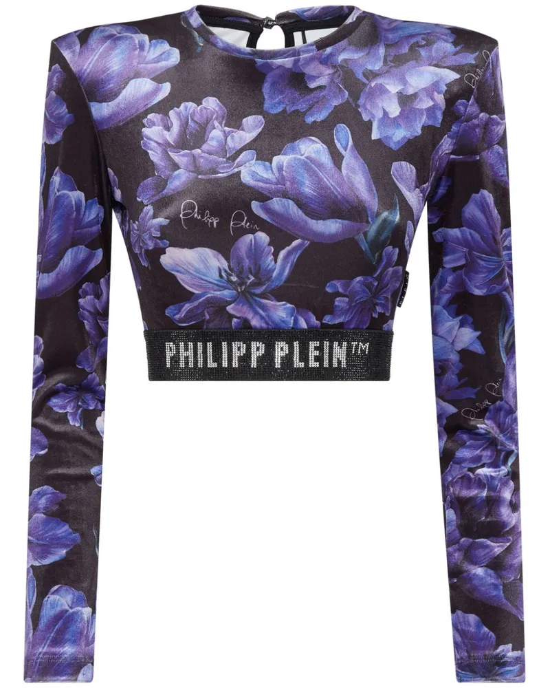 Philipp Plein Oberteil mit Print - Schwarz Schwarz