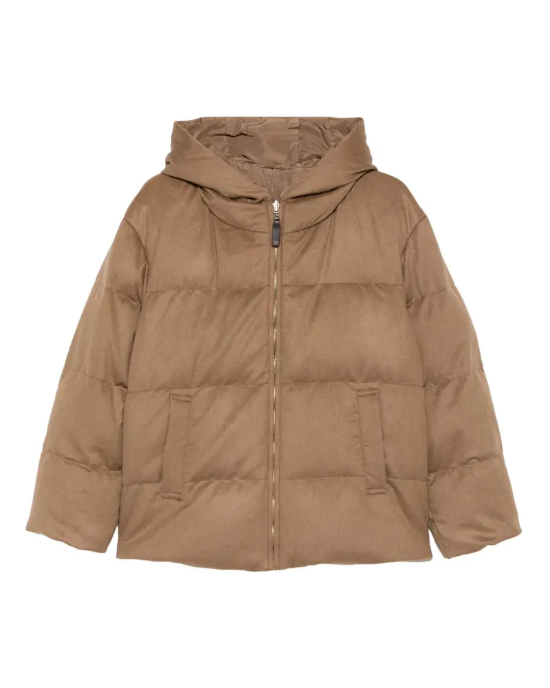 Max Mara hooded quilted jacket - Braun Braun