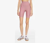 Radlerhose mit Logo-Streifen - Rosa