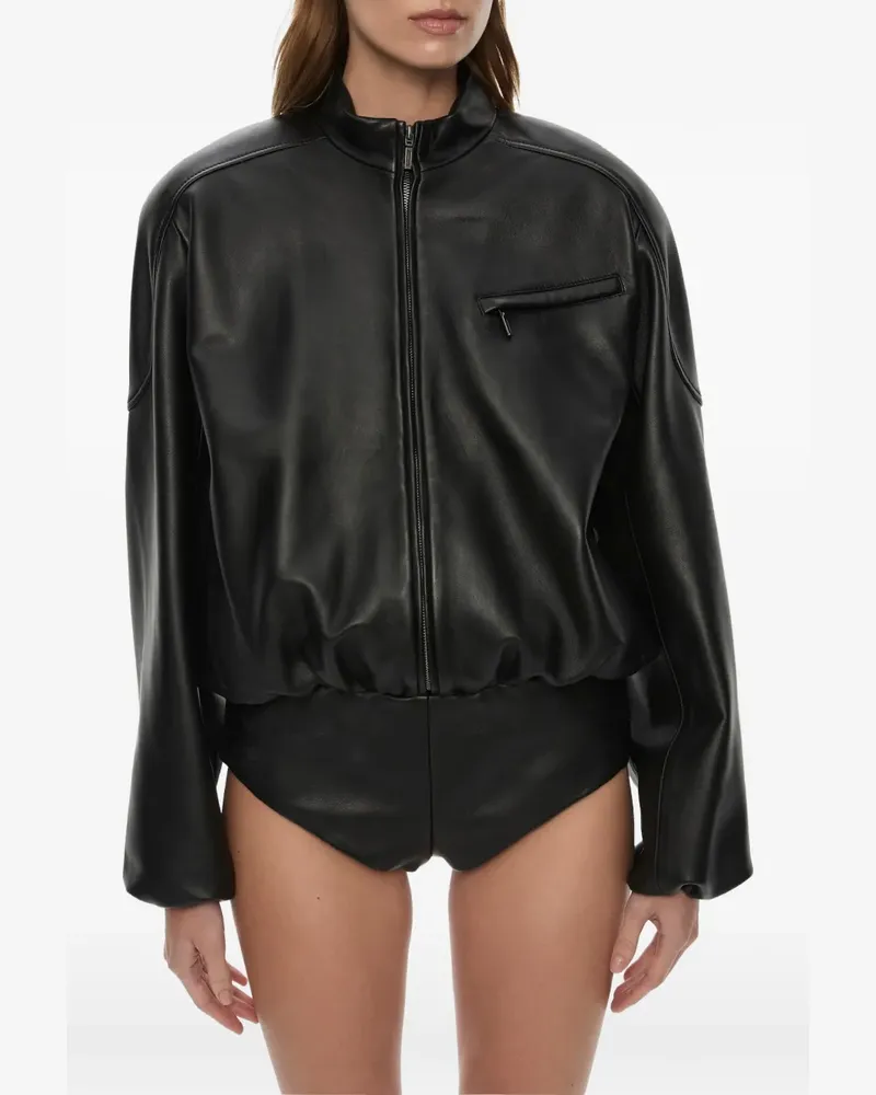 Christopher Esber Dannie Playsuit aus Leder - Schwarz Schwarz