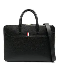 Thom Browne Aktentasche mit Ripsband-Schlaufe Schwarz