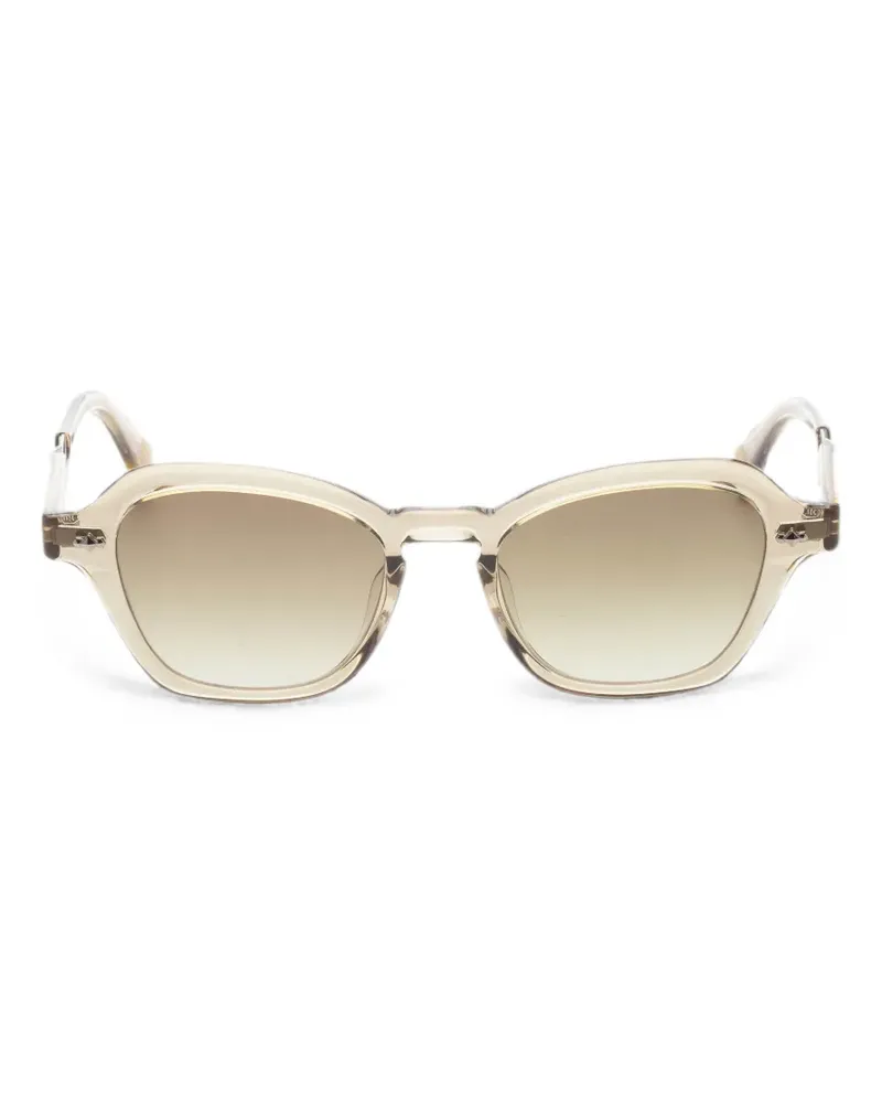 Garrett Leight Rell Sonnenbrille mit geometrischem Gestell - Nude Nude