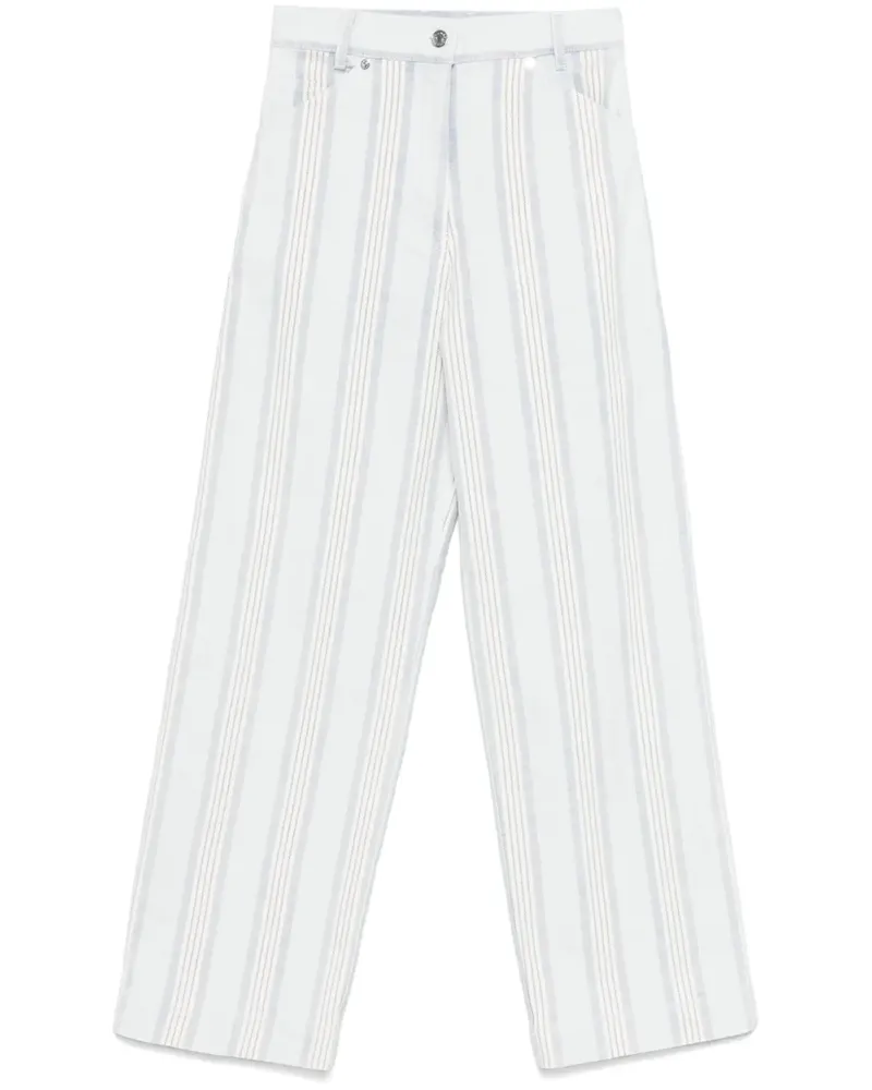 Sandro Gestreifte Jeans - Blau Blau