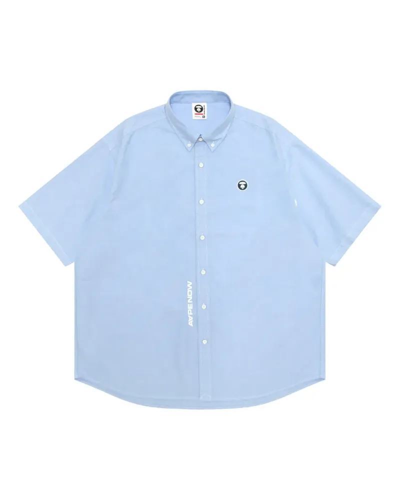 BAPE Hemd mit Logo - Blau Blau