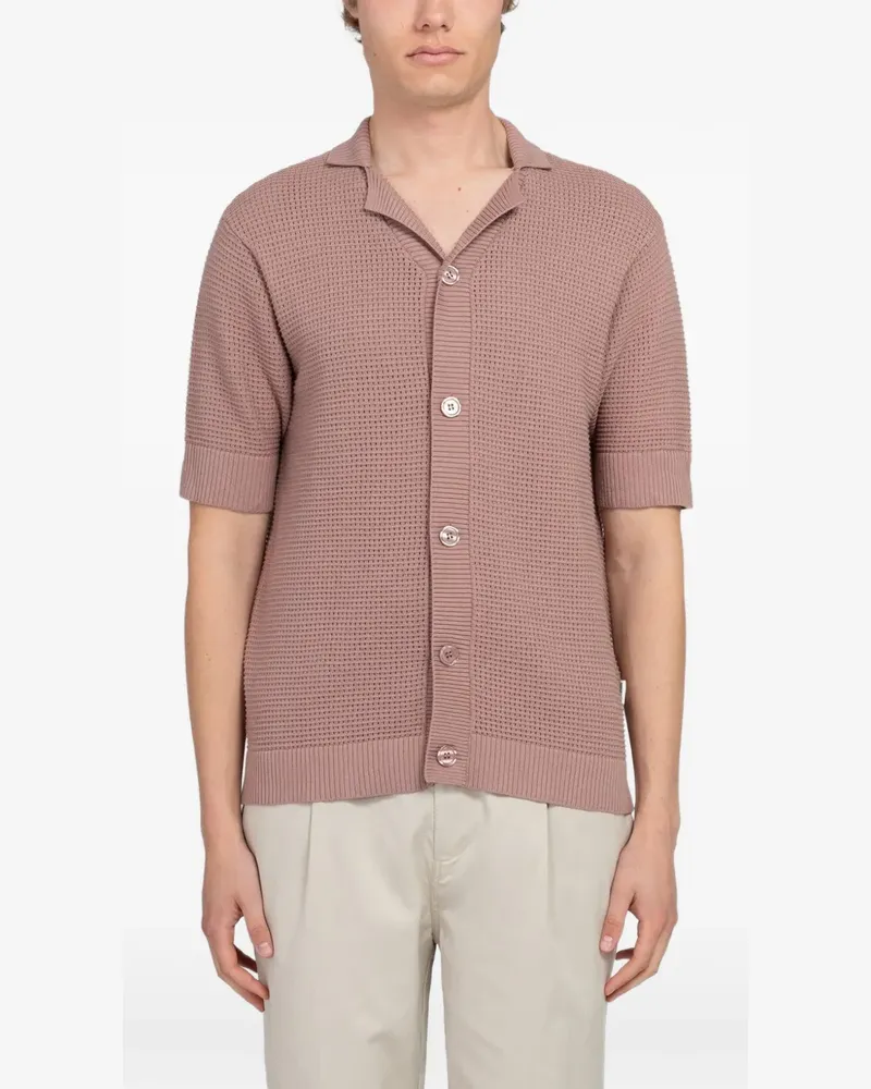 Minimum crochet-knit short-sleeve shirt - Rosa Rosa